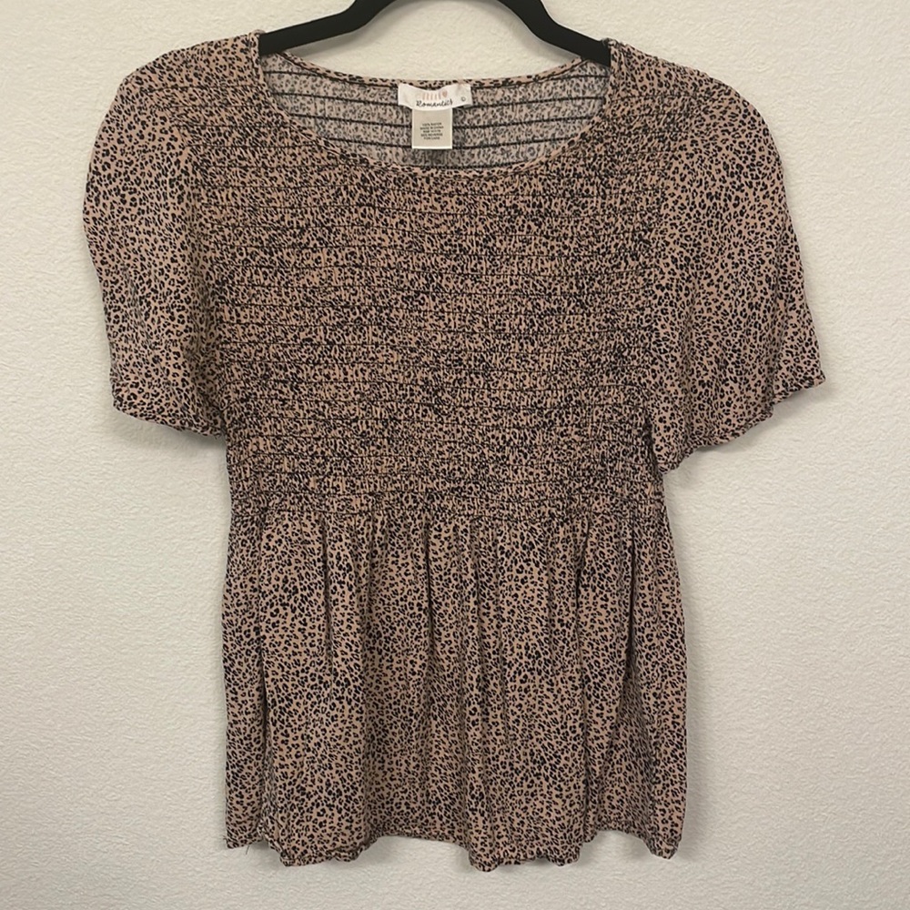 Womens Leopard Print Top